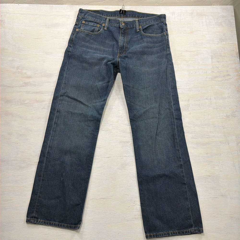 Levi's Jeans 569 Loose Straight 34x32 Medium Wash Blue Denim Mens